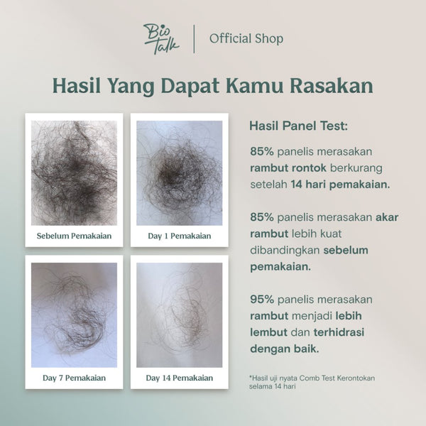 [NEW LAUNCH] Biotalk Roots Strength Shampoo I 250ml I Non SLS/SLES I Natural I Perawatan Rambut Rontok Karena Catokan Styling Hairdryer Kering Rontok Karena Pewarnaan Rambut