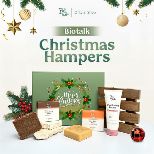 Biotalk Natal Hampers | Brightening Lotion | Pure Kojic Soap | Coffee Scrub Soap